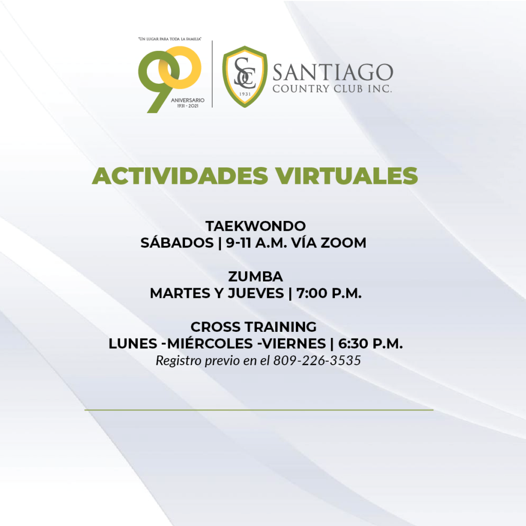 Actividades Virtuales Santiago Country Club INC