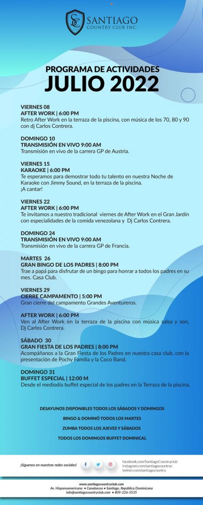 Actividades Santiago Country Club INC