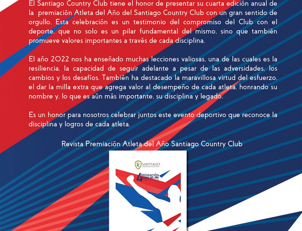 4ta. Premiación Atleta del Año Santiago Country Club