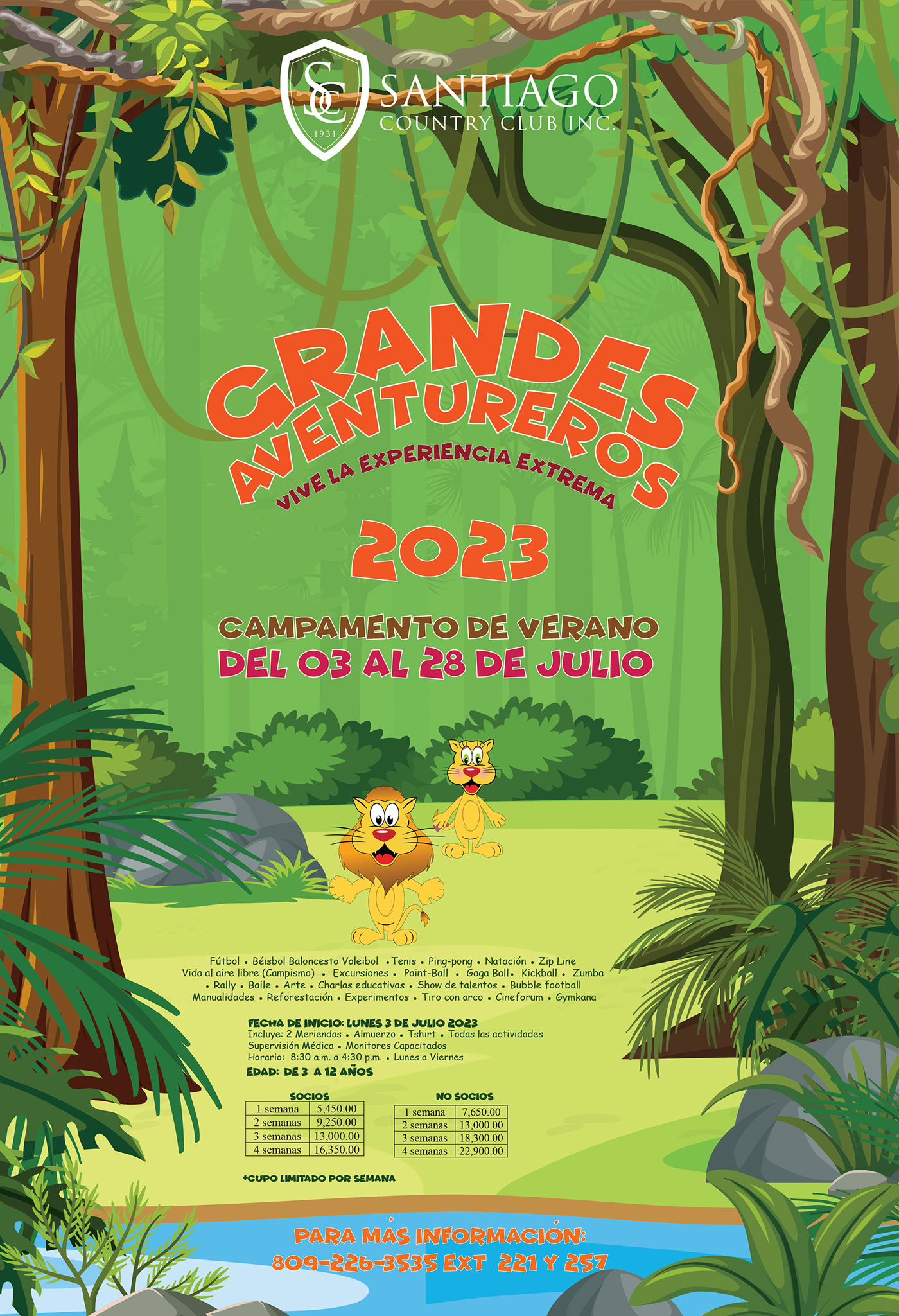 GRANDES AVENTUREROS Santiago Country Club INC 